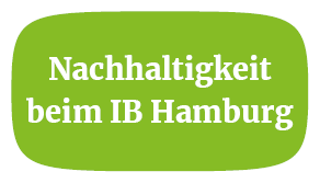 Button in Hellgrün mit Text "Nachhaltigkeit beim IB Hamburg"